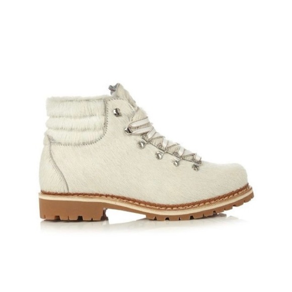 Montelliana 1965 Shoes - NEW La Montelliana 1965 Margherita Pony Hair & Shearling Boots (Sz 37) Cream